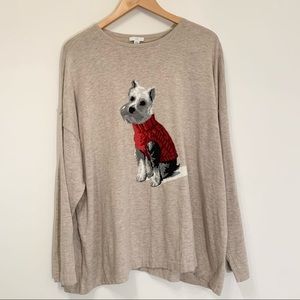J.Jill Weston the Dog Schnauzer Sweater Size 2X